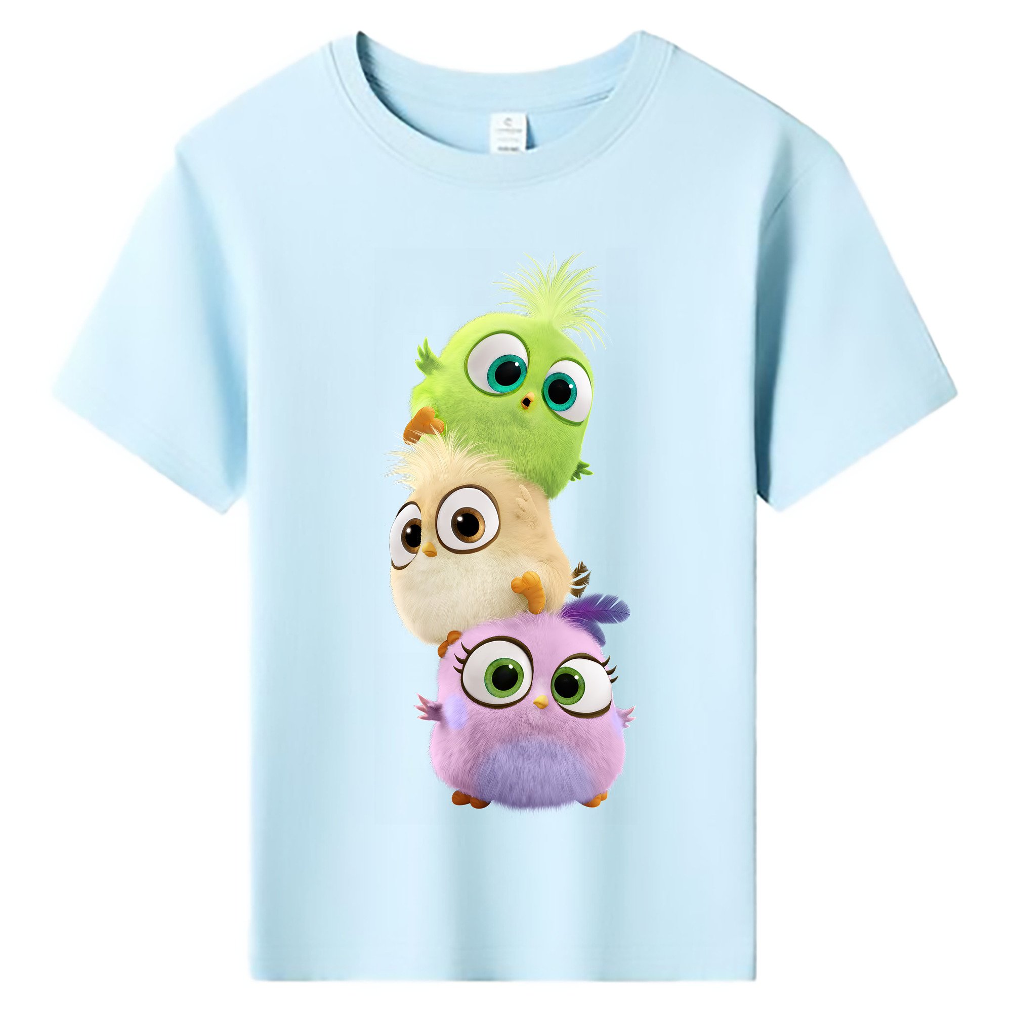 （画像用） Angry Birds アングリーバード 綿100％キッズTシャツ（フロントプリント）